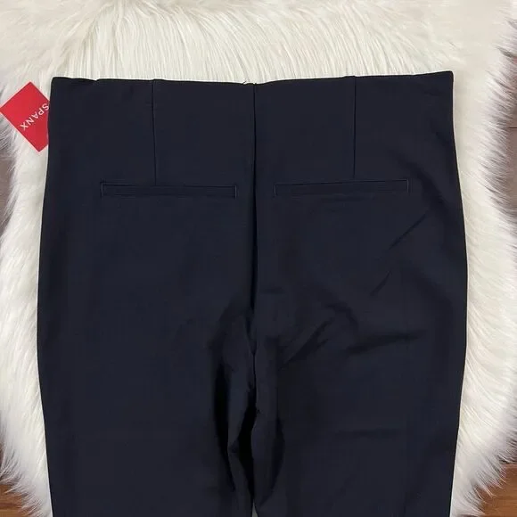 Spanx Size Medium Navy Blue The Perfect Ankle‎ Piped Skinny Pants